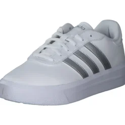 Damen adidas core Sneakers<Court Platform, Sneakers Low, Damen, weiß silber