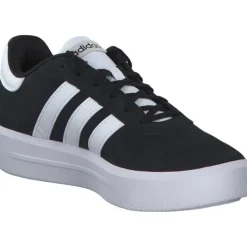 Damen adidas Klassische- & Business Schuhe|Klassische- & Business Schuhe<Court Platform Suede, Schnürschuhe, Schwarz