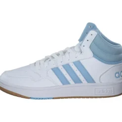 Damen adidas Sneakers<Hoops 3.0 MID W, Sneakers High, Damen, white/clear sky/gum