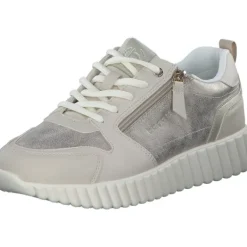 Damen Bugatti Klassische- & Business Schuhe<Carini AI603, Schnürschuhe, Damen, beige/metallics