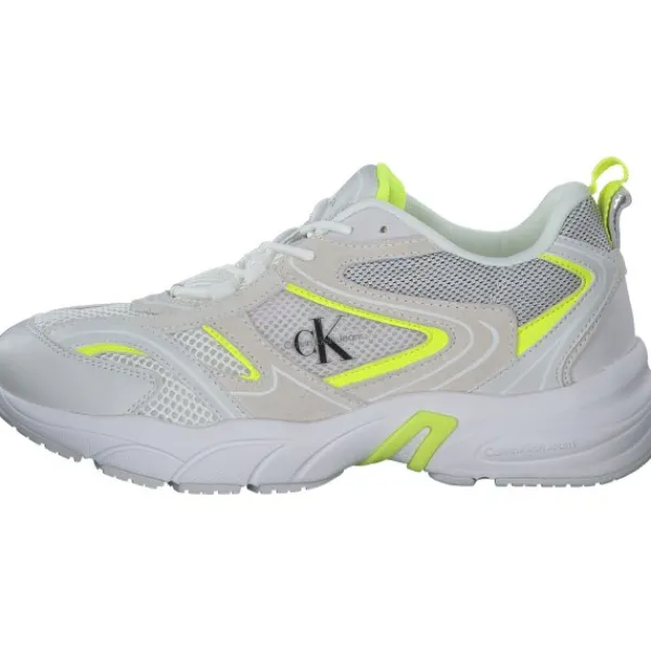Damen Calvin Klein Sneakers<YW0YW00891, Sneakers Low, Damen, Weiß (Gelb)