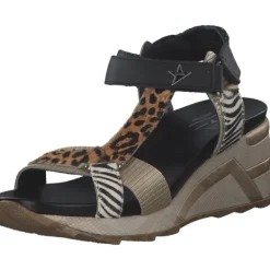 Damen Cetti Sandaletten<C1317, Plateau-Sandaletten, Damen, leopardo multicolor
