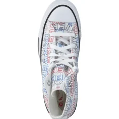 Damen Converse Sneakers|Sneakers<CTAS HI, Sneakers High, Weiß (Weiß/Rot/Blau)