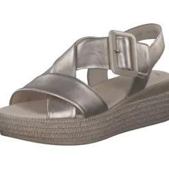 Damen Gabor fashion Sandaletten<Gabor 64.572, Keilsandaletten, Damen, Puder