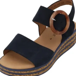 Damen Gabor fashion Sandaletten<Gabor 44.550, Plateau-Sandaletten, Damen, Blau