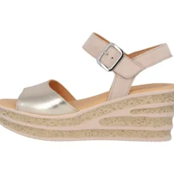 Damen Gabor fashion Sandaletten<Gabor 44.651, Plateau-Sandaletten, Damen, puder/rouge