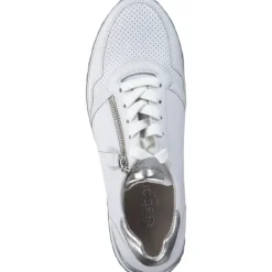 Damen Gabor Sneakers<26.528, Sneakers Low, Damen, weiss/silber (perf)