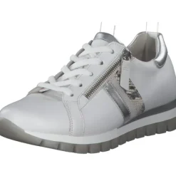 Damen Gabor Sneakers<46.355, Sneakers Low, Damen, Weiß (Weiss/Silber/Creme)