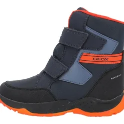 Kinder Geox Stiefel<J36FSA, Winterstiefel, Kinder, NAVY/ORANGE