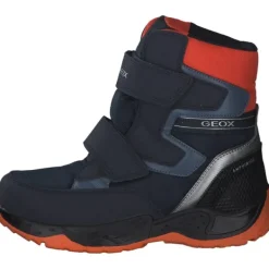Kinder Geox Stiefel<J26FSB, Stiefeletten (Kinder), Kinder, NAVY/ORANGE