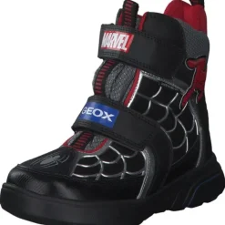 Kinder Geox Stiefel<J267UA, Stiefeletten (Kinder), Kinder, BLACK/RED