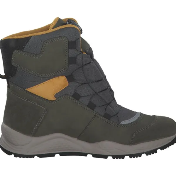 Kinder IMAC Stiefel<681689-00930/038, Winterstiefel, Kinder, waldgrün/ockergelb