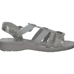 Damen Jana Shoes Sandaletten<28165, Keilsandaletten, Damen, GREY/FLOWER