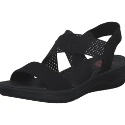 Damen Jana Shoes Sandaletten<28768, Keilsandaletten, Damen, Schwarz