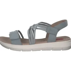 Damen Jana Shoes Sandaletten<28766, Keilsandaletten, Damen, Blau (Denim)