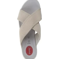 Damen Jana Shoes Pantoletten & Badeschuhe<27260, Plateau-Pantoletten, Damen, LT.GREY