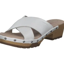 Damen Jana Shoes Pantoletten & Badeschuhe<87301, Plateau-Pantoletten, Damen, white