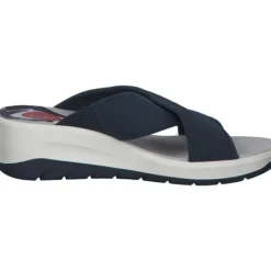 Damen Jana Shoes Pantoletten & Badeschuhe<27260, Plateau-Pantoletten, Damen, navy