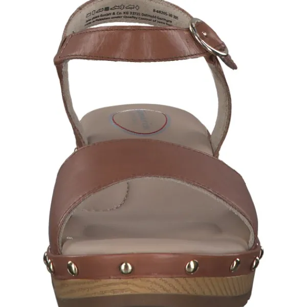 Damen Jana Shoes Sandaletten<88205, Plateau-Sandaletten, Damen, cognac