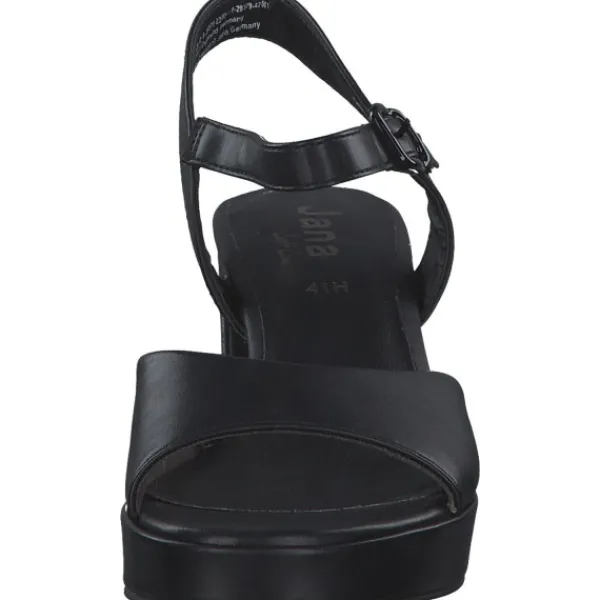 Damen Jana Shoes Sandaletten<28379, Plateau-Sandaletten, Damen, Schwarz
