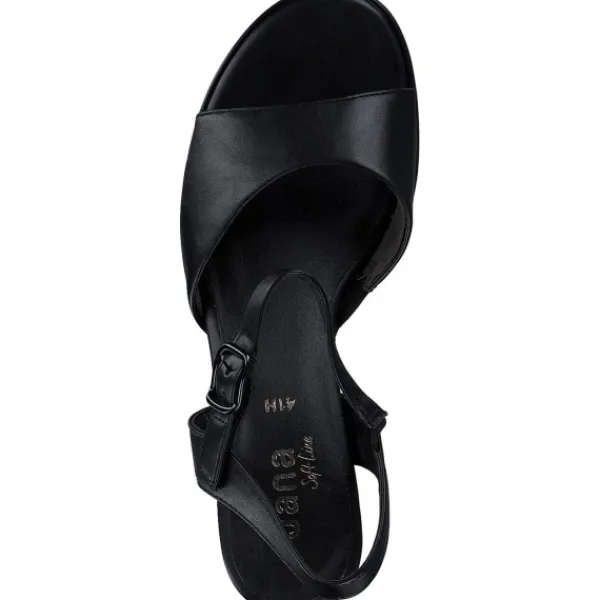 Damen Jana Shoes Sandaletten<28379, Plateau-Sandaletten, Damen, Schwarz