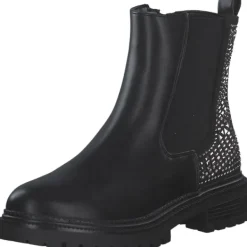 Damen La Strada Stiefel<2280561-1001 CHELSEA BOOTIE, Stiefeletten, Damen, BLACK PU