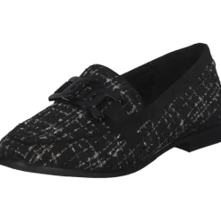 Damen La Strada Slipper<2200127, Mokassins, Damen, Schwarz