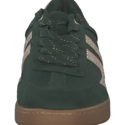 Damen La Strada Klassische- & Business Schuhe<2303446-2270, Schnürschuhe, Damen, dk green/beige micro