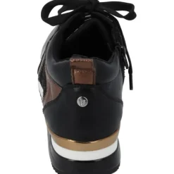 Damen La Strada Klassische- & Business Schuhe<2303455-1045 SNEAKER, Schnürschuhe, Damen, BLACK/BRONZE/MESH