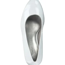 Damen Marco Tozzi Klassische Pumps<22412, Klassische Pumps, Damen, WHITE PATENT