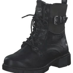 Damen Mustang Stiefel<1443601-9, Schnürstiefel, Damen, Schwarz