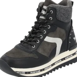 Damen Mustang Stiefel<1364505, Stiefeletten, Damen, Schwarz