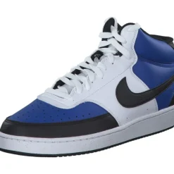 Herren Nike Stiefel<Court Vision Mid FQ8740, Stiefel, Herren, Weiß/Blau