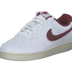 Damen Nike Klassische- & Business Schuhe<DH3158-106 Court Vision Low, Schnürschuhe, Damen, white/team red-muslin-mtlc gold