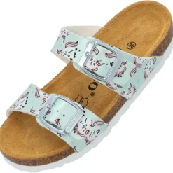 Kinder Palado Pantoletten & Badeschuhe<Kids Samos G Print, Pantoletten, Kinder, Türkis Metallic Unicorn