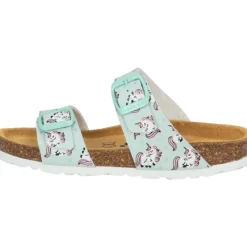 Kinder Palado Pantoletten & Badeschuhe<Kids Samos G Print, Pantoletten, Kinder, Türkis Unicorn