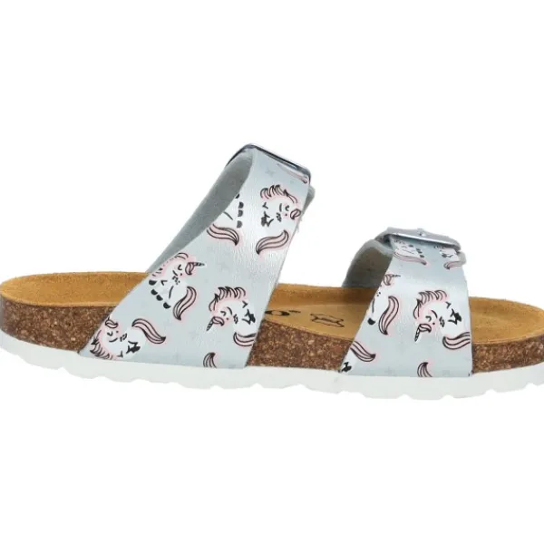Kinder Palado Pantoletten & Badeschuhe<Kids Samos G Print, Pantoletten, Kinder, Hellblau Metallic Unicorn