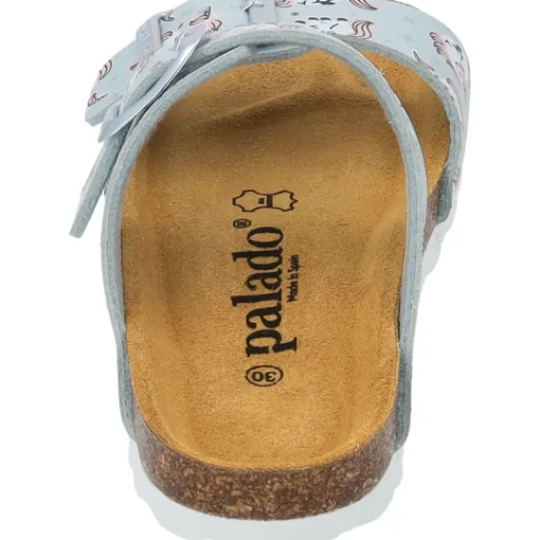 Kinder Palado Pantoletten & Badeschuhe<Kids Samos G Print, Pantoletten, Kinder, Hellblau Metallic Unicorn