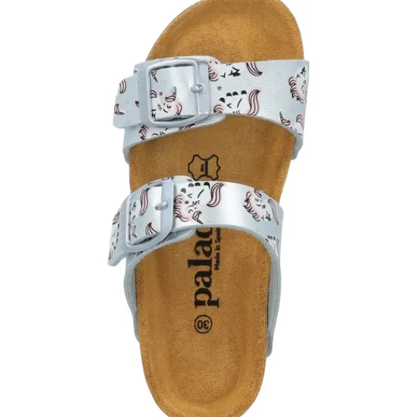 Kinder Palado Pantoletten & Badeschuhe<Kids Samos G Print, Pantoletten, Kinder, Hellblau Metallic Unicorn