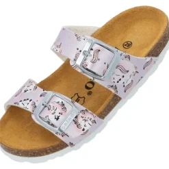 Kinder Palado Pantoletten & Badeschuhe<Kids Samos G Print, Pantoletten, Kinder, Hellrosa Metallic Unicorn