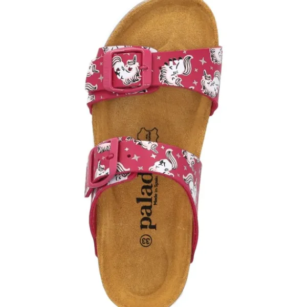 Kinder Palado Pantoletten & Badeschuhe<Kids Samos G Print, Pantoletten, Kinder, Pink Unicorn