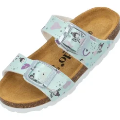 Kinder Palado Pantoletten & Badeschuhe<Kids Samos G Print, Pantoletten, Kinder, Türkis Metallic Fairy