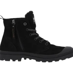 Damen Palladium Stiefel<95982, Schnürstiefeletten, Damen, Schwarz