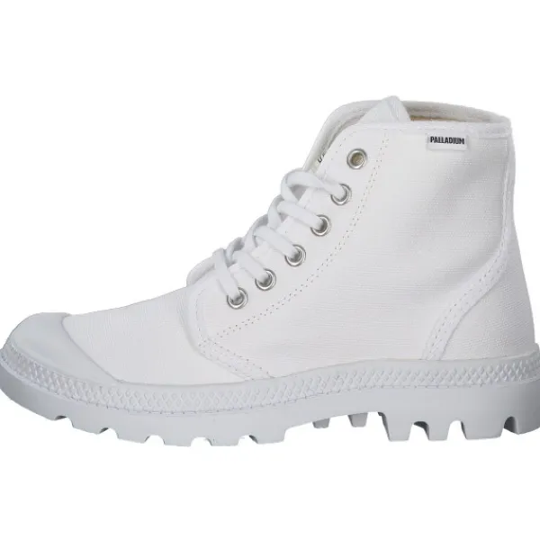 Damen Palladium Stiefel<75349, Stiefeletten, Damen, Weiß (White)