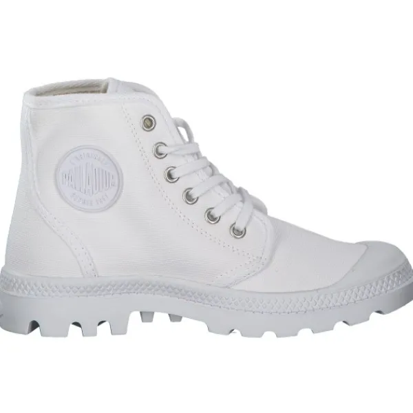 Damen Palladium Stiefel<75349, Stiefeletten, Damen, Weiß (White)