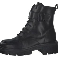 Damen Paul Green Stiefel<9879, Schnürstiefeletten, Damen, Schwarz