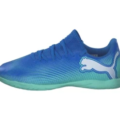 Kinder Puma Trainingschuhe<107952/001 Future 7 Play IT Jr., Sportschuhe, Kinder, HYPERLINK BLUE-MINT- WHITE