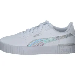 Damen Puma Klassische- & Business Schuhe<Carina 2.0 Mermaid Jr. 389742, Schnürschuhe, Damen, white/hero blue/ silv