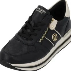 Damen Remonte Klassische- & Business Schuhe<D1327, Schnürschuhe, Damen, nero/muschel/schwarz