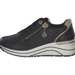 Damen Remonte Klassische- & Business Schuhe<D0T03, Schnürschuhe, Damen, Schwarz